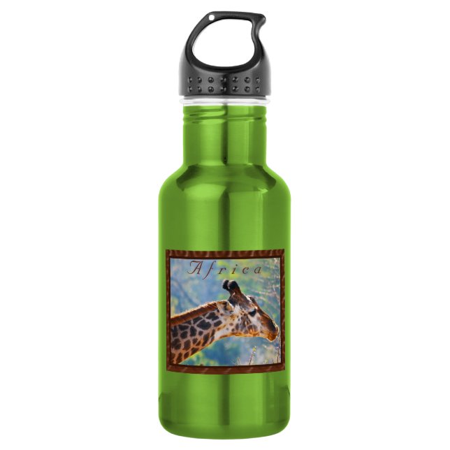 Botella De Agua Metalizado personalizado con tu foto (Anverso)