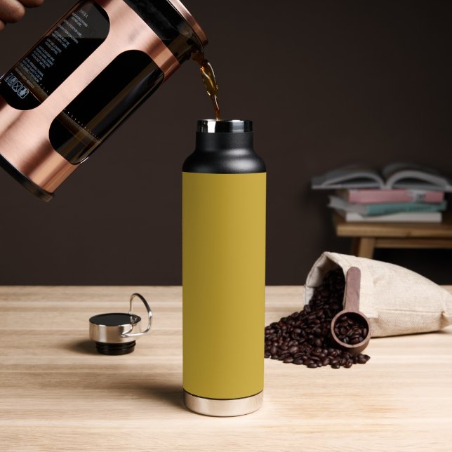 Botella De Agua Metallic Gold Thor Copper Vacuum Insulated (Café (girado))