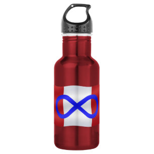 Botella De Agua Metis Art Bandera Canadiense de Metis
