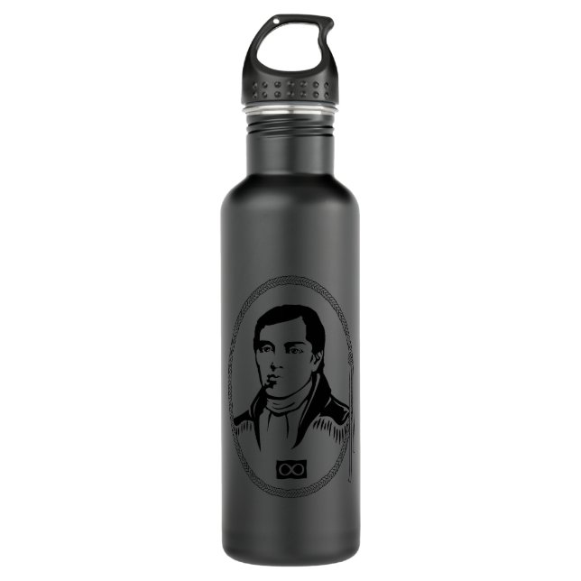 Botella De Agua Metis Leader Canadiense Metis Hero (Anverso)