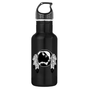 Botella De Agua Metis Spirit Animal Native Art