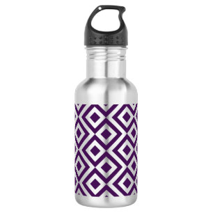 Botella De Agua Metro morado y blanco
