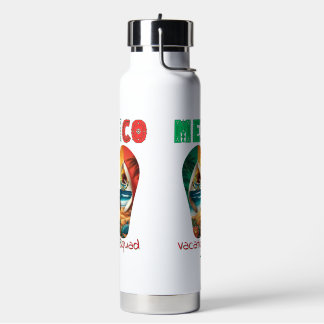 Botella De Agua México Flip Flop Vacation Tropical Getaway Design