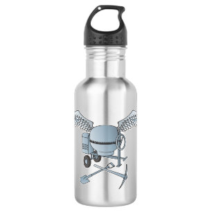 Botella De Agua Mezcla de hormigón azul-gris
