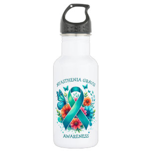 Botella De Agua MG Conciencia Miastenia Gravis Ribbon