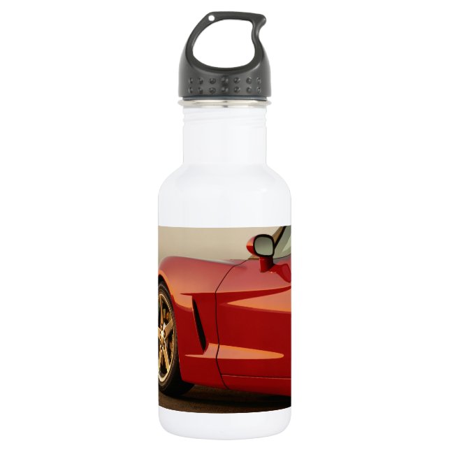Botella De Agua Mi Corvette rojo (Anverso)