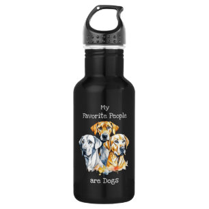 Botella De Agua Mi gente favorita son los perros