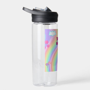 Botella De Agua Mi mística dulce el unicornio en un pegatina