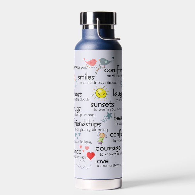 Botella De Agua Mi Oración Por Ti Bendiciones (Izquierdo)