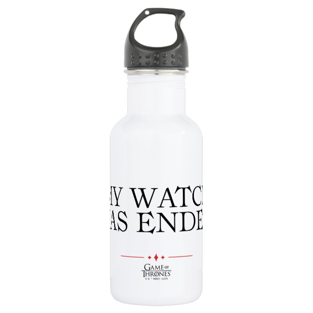 Botella De Agua Mi reloj ha terminado (Anverso)