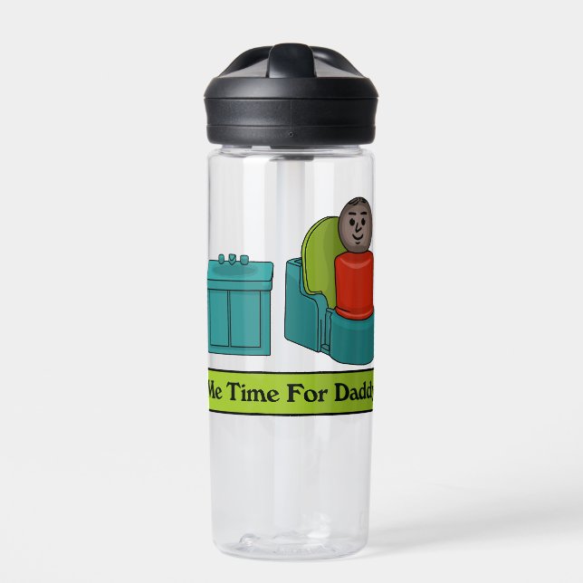 Botella De Agua Mi Tiempo Para Papi (Delante)