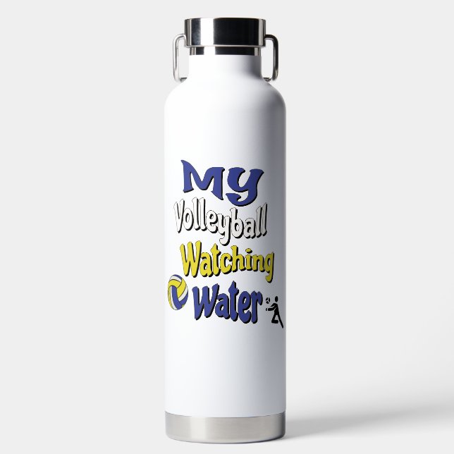 Botella De Agua Mi voleibol mirando (Delantero)