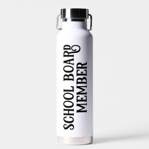 Botella De Agua Miembro del Consejo Escolar Personalizado