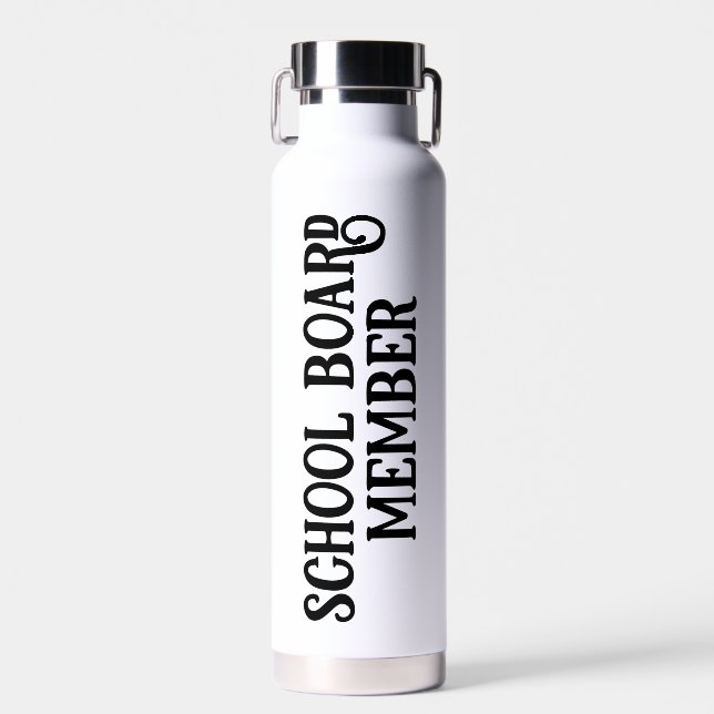 Botella De Agua Miembro del Consejo Escolar Personalizado (Delantero)