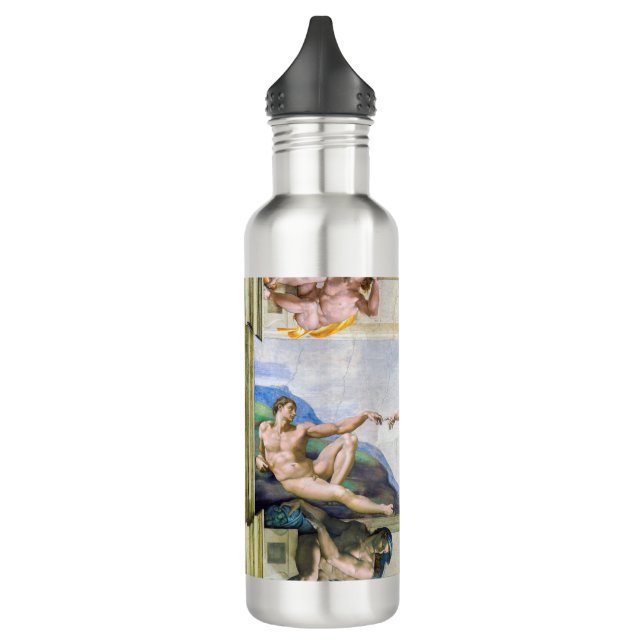 Botella De Agua Miguel Ángel - Creación de Adán, Capilla Sixtina (Izquierda)