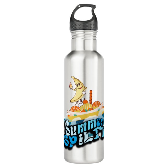 Botella De Agua Mikitiez verano windsurf bananaspartir icecream (Anverso)