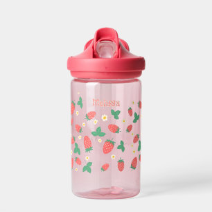 Botella De Agua Mini Flor de Fresa Personalizada