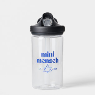 Botella De Agua "Mini Mensch" Cute Funny Niño Judío Moderno Elegan