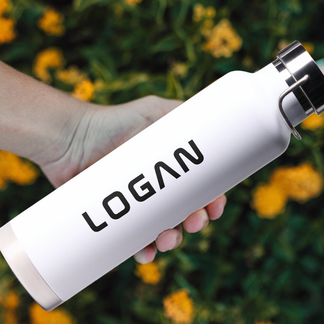 Botella De Agua Minimalista moderno personalizado (Subido por el creador)
