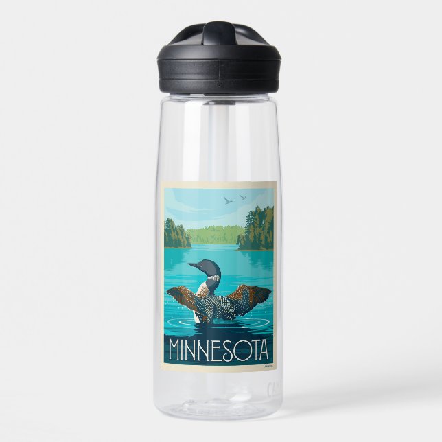 Botella De Agua Minnesota | Loon (Delante)