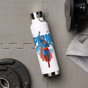 Botella De Agua Mira, es Superman