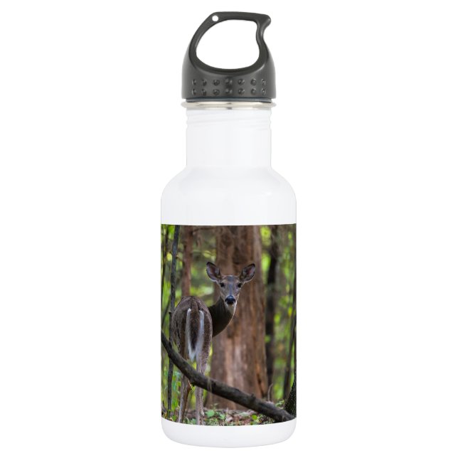 Botella De Agua Mirando hacia atrás de forma paradisíaca (Anverso)