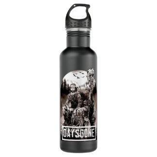 Botella De Agua Mis días favoritos de la gente - Lobo de descarga 