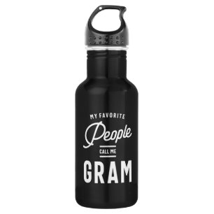 Botella De Agua Mis favoritos me llaman Gram