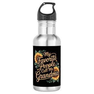 Botella De Agua Mis personas favoritas me llaman abuela día de la