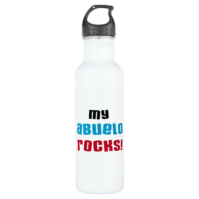 Botella De Agua Mis rocas abuelo (Anverso)