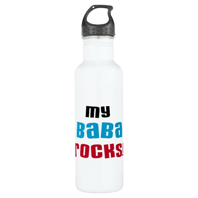 Botella De Agua Mis rocas de beba (Anverso)