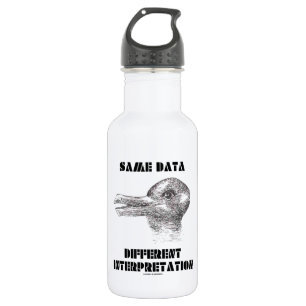Botella De Agua Misma diversa interpretación de los datos (conejo