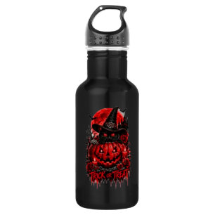 Botella De Agua Misma Energía Espeluznante Cuervo Calabaza Gótico