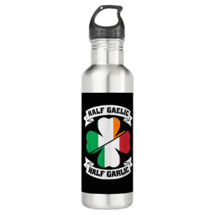 Botella De Agua Mitad gaélico italiano irlandés mitad gaélico Sain