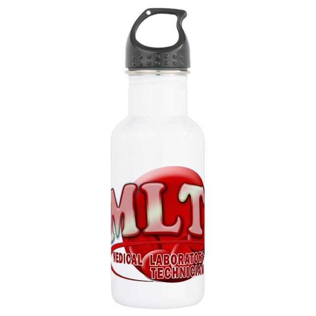 BOTELLA DE AGUA MLT RBC MÉDICO LABORATORIO TECNOLOGÍA SANGRE LOGOT (Anverso)