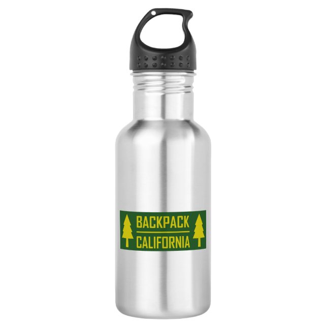 Botella De Agua Mochila California (Anverso)