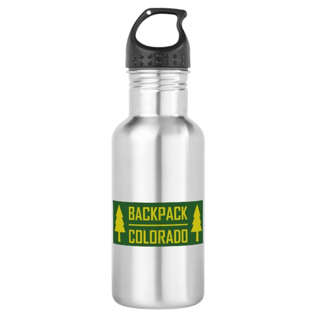 Botella De Agua Mochila Colorado (Anverso)