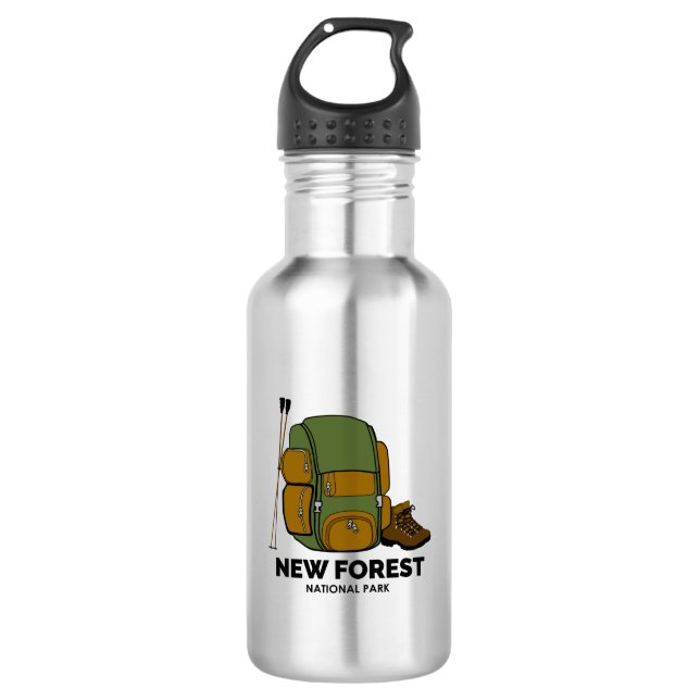 Botella De Agua Mochila del Parque Nacional del Bosque Nuevo (Anverso)