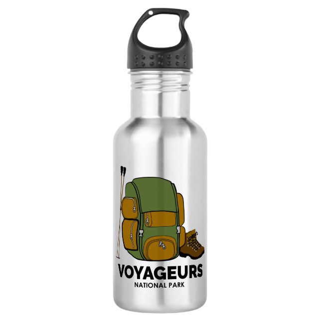 Botella De Agua Mochila del Parque Nacional Voyageurs (Anverso)