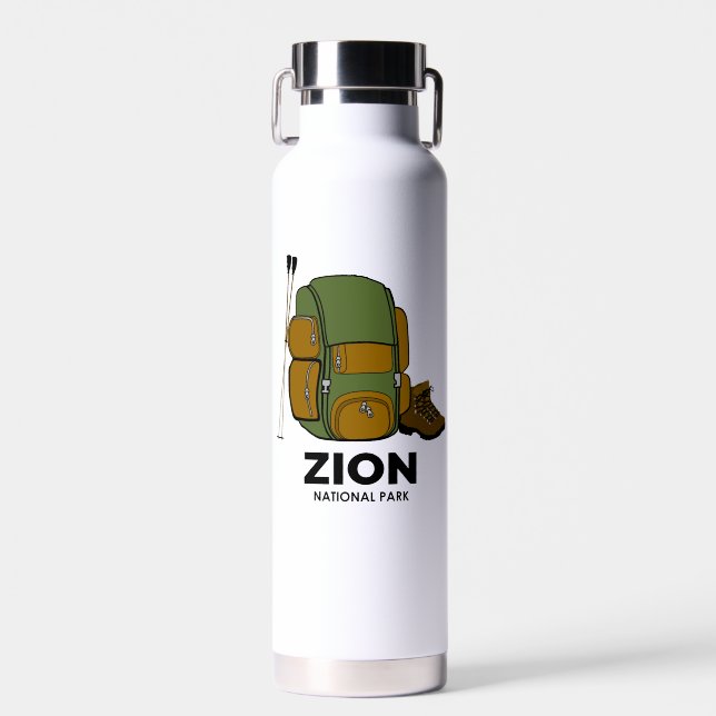 Botella De Agua Mochila del Parque Nacional Zion (Delantero)