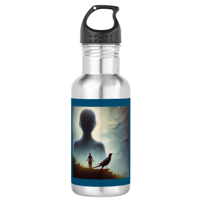 Botella De Agua Mockingbird de animales espirituales 1 (Anverso)