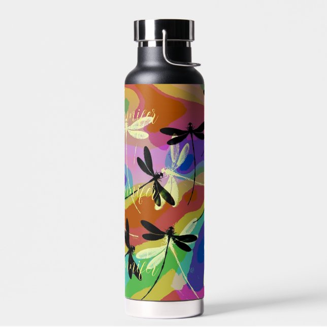 Botella De Agua Mod libélulas personalizadas  (Izquierdo)