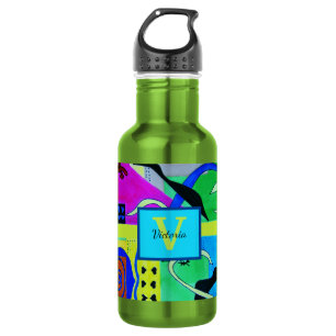 Botella De Agua Moda Amarilla Resumen De Inspiración De Matisse
