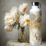 Botella De Agua Moda Boho Resumen Marble acuarela de oro<br><div class="desc">Elegante botella abstracta de agua con arte de mármol acuático en oro,  gris claro y blanco roto. Puede añadir las iniciales de su personalizado u otros textos,  así como su logotipo.</div>