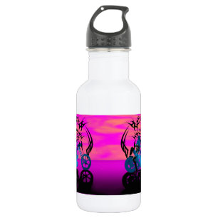 Botella De Agua Moda de ciclismo - Florescencia amarilla