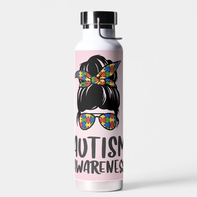 Botella De Agua Moda de Conciencia del Autismo (Izquierdo)