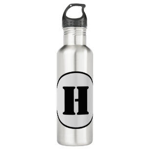 Botella De Agua Moda DE ESTILO MÍNIMO MODERNO MONOGRAM ELEGANTE SI