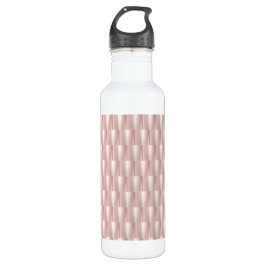 Botella De Agua Moda elegante de cesta abstrata de metal rosado
