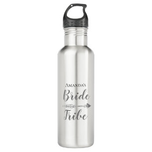 Botella De Agua Moda La tribu de novias Boho Personalizada