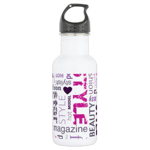 Botella De Agua Moda Modelo Belleza Estilo 32. oz.